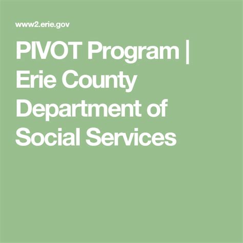 Pins Program Erie County