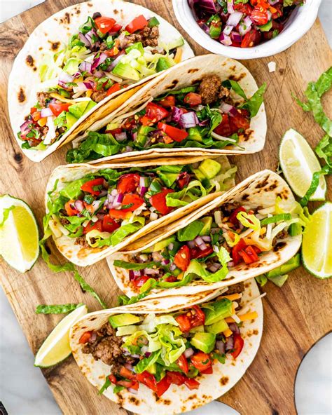 Classic Beef Tacos with Salsa