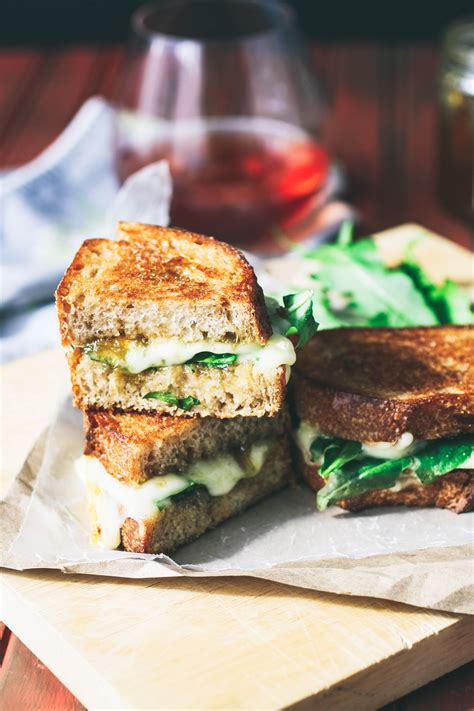 Gourmet Brie and Fig Grilled Cheese Sandwich