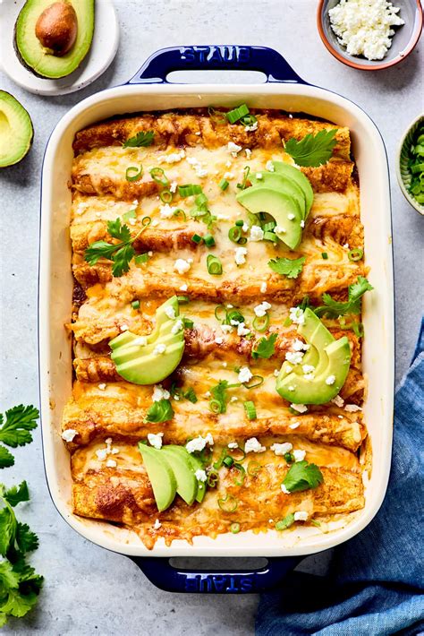 Satisfying Black Bean Enchiladas