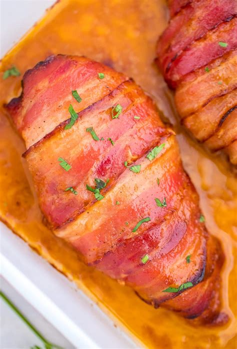 Sweet and Savory Bacon-Wrapped Chicken