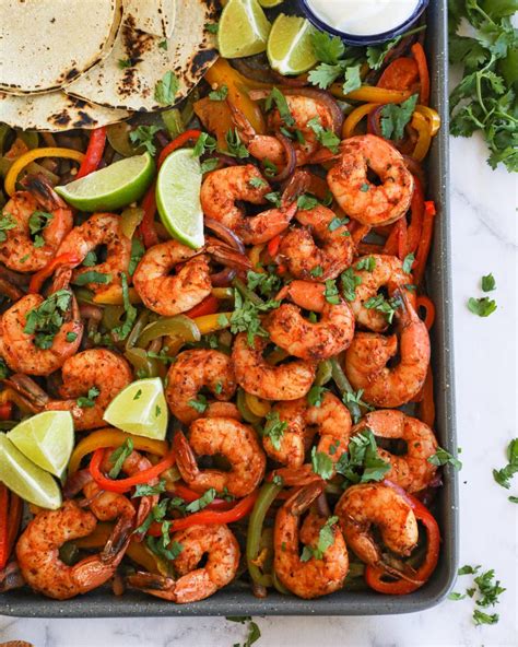 Easy Sheet Pan Shrimp Fajitas