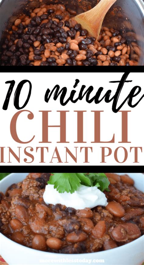 Instant Pot Magic: 10-Minute Chili