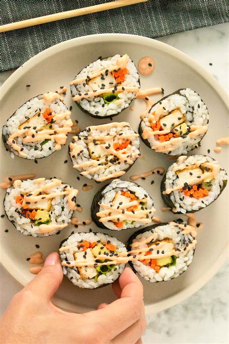 Spicy Tofu Sushi Rolls