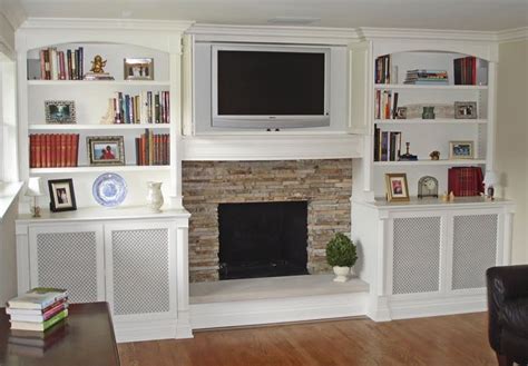 Pinterest Bookcases Around Fireplace