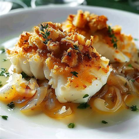 Serving Baked Lemon Herb Cod