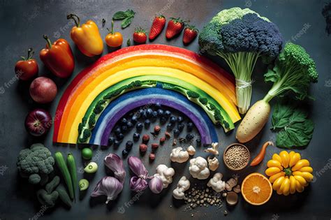 Rainbow vegetables