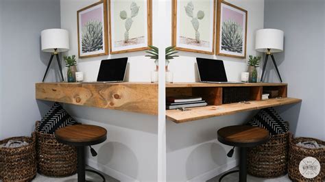 Floating Desk with Hidden Storage