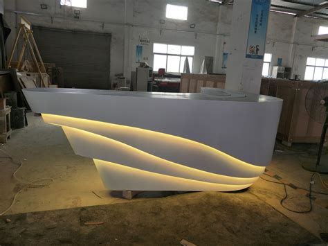 Modern Desk with LED Lighting