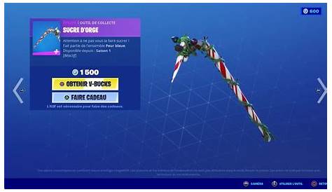 Pioche Sucre Dorge Fortnite Prix Une Variante De La PIOCHE "SUCRE Arrivera Sur