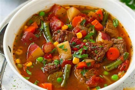 pioneer woman vegetable soup with ground beef