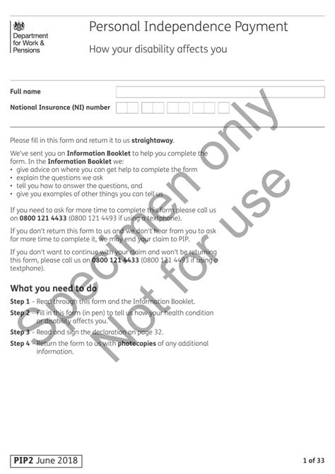 pip forms sent out
