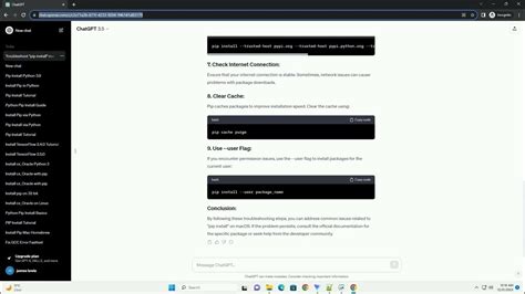 pip install does not work on mac