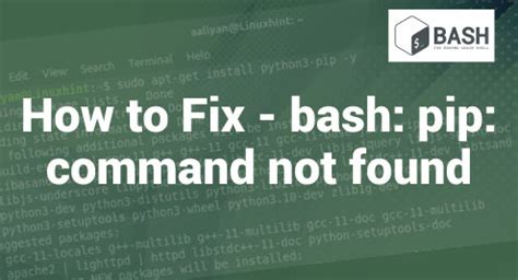 pip install flask bash pip command not found