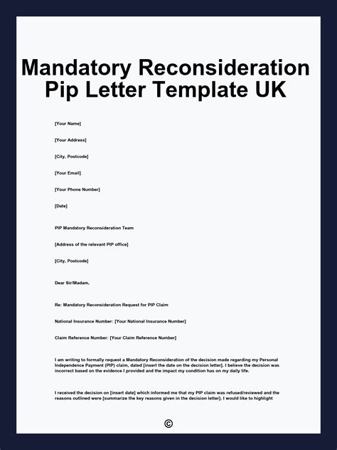 pip reconsideration form