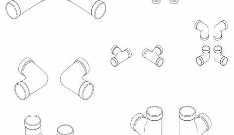 Sanitary Pipe Fittings Autocad Blocks rightloadzone