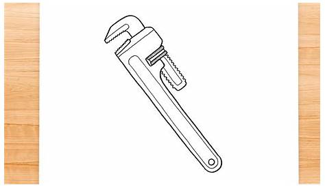 Pipe Wrench Drawing Stock Illustration Download Image Now IStock