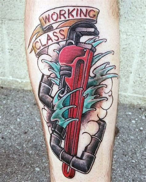 Awasome Pipe Wrench Tattoo Designs 2023