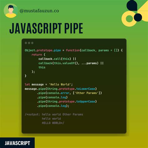 Pipe Javascript