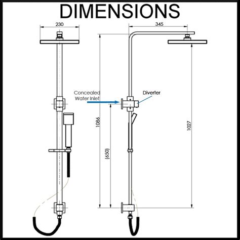 Pipe Size Shower Head
