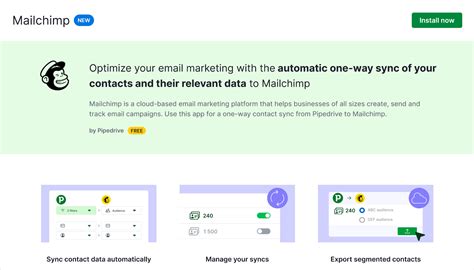 pipedrive integration with mailchimp