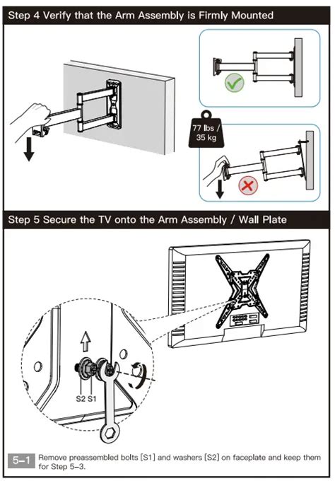 Pipishell Tv Mount Installation Instructions