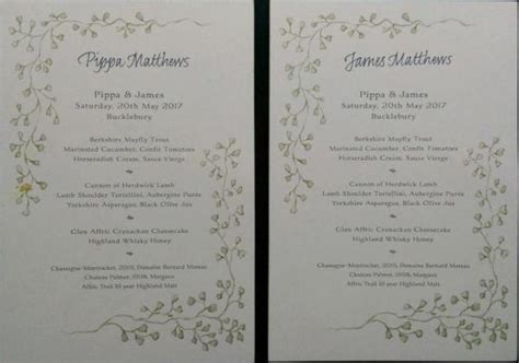 pippa middleton wedding menu