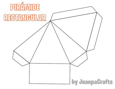 Piramide con base rectangular para armar Imagui
