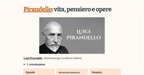 pirandello vita opere e pensiero