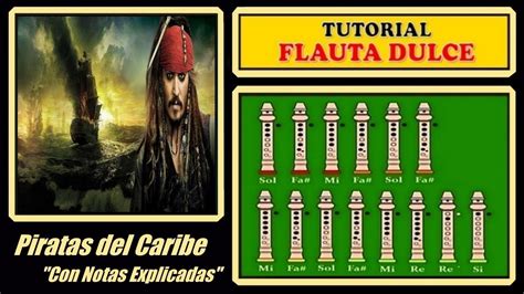 piratas del caribe notas flauta