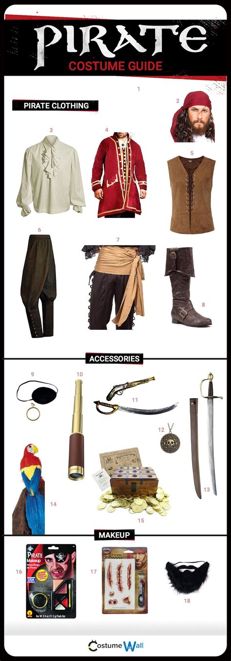 Pirate Costume Items