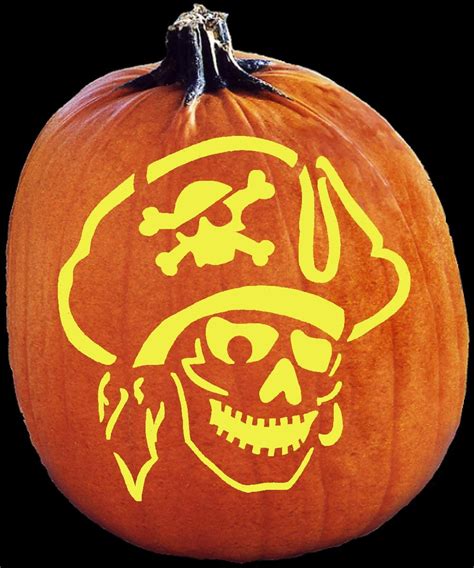 Pirate Jack O'lantern Stencils