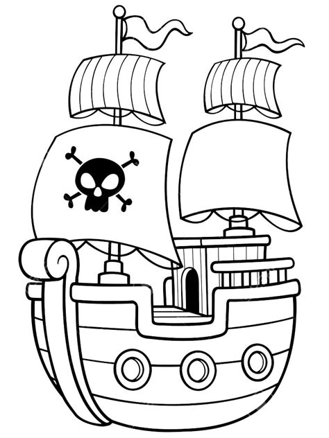 pirate ship coloring sheet
