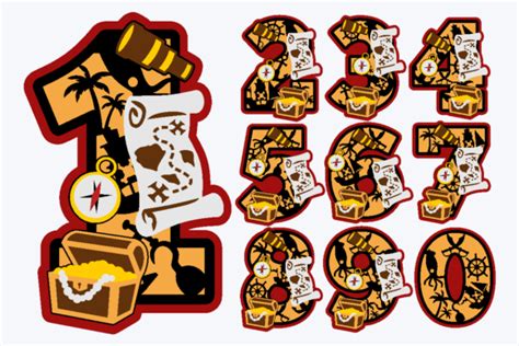 Download pirate-map-numbers SVG