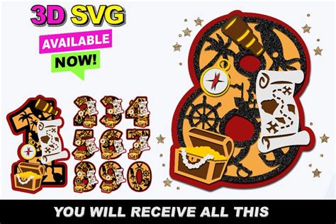 Download pirates-numbers SVG