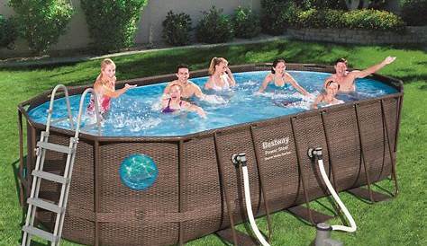 Piscine tubulaire ovale Steel Pro™ MAX Deluxe Bestway