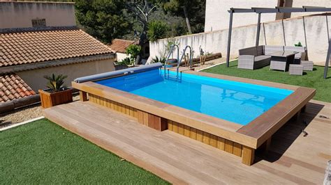 Mini piscine bois 4x2.5 Piscine horssol, semienterrée, enterrée