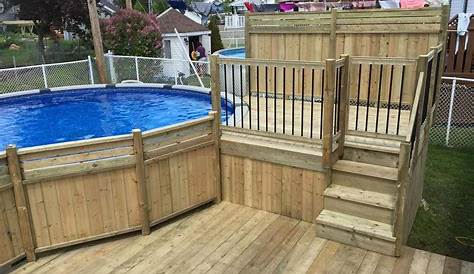 Piscine Hors Terre Deck Patio Avec Un Grand De , Parfait