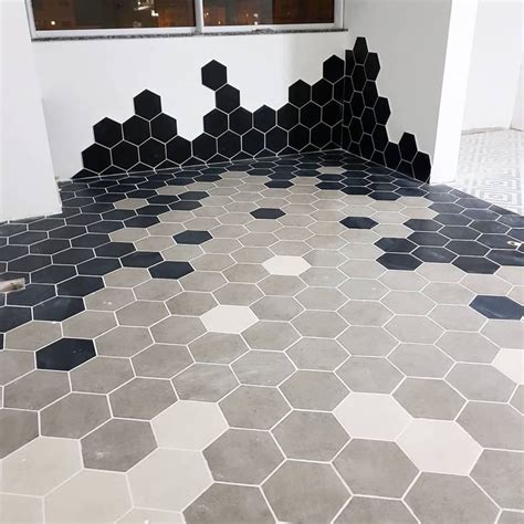 Piso Hexagonal Para Bao