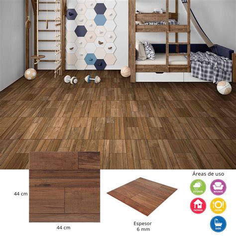 Piso Tipo Madera Cafe