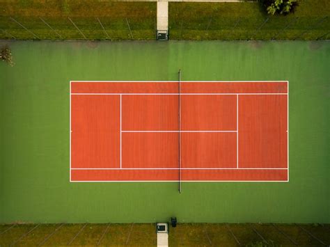 pista de tenis vista desde arriba