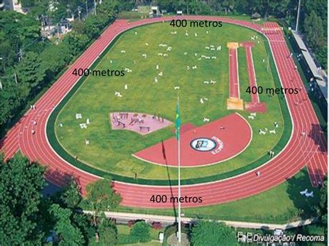 pista oficial de atletismo metros
