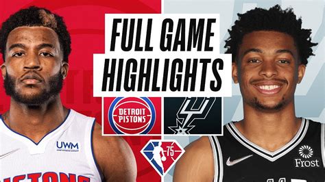 pistons spurs tickets 2021