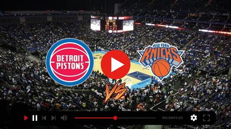 pistons vs knicks live score