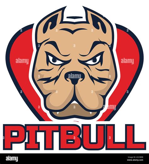 pit bull mascot logo