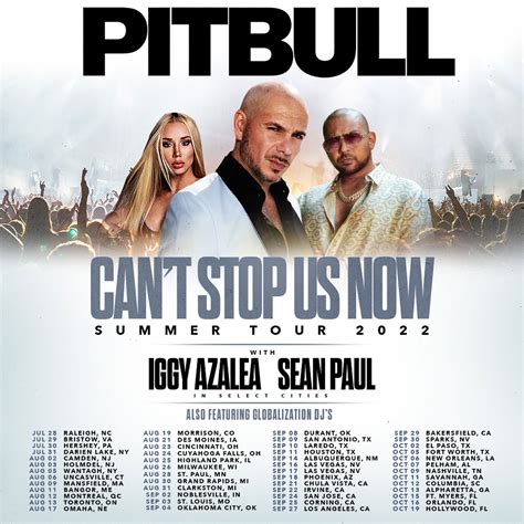 pitbull concert dates and opening acts