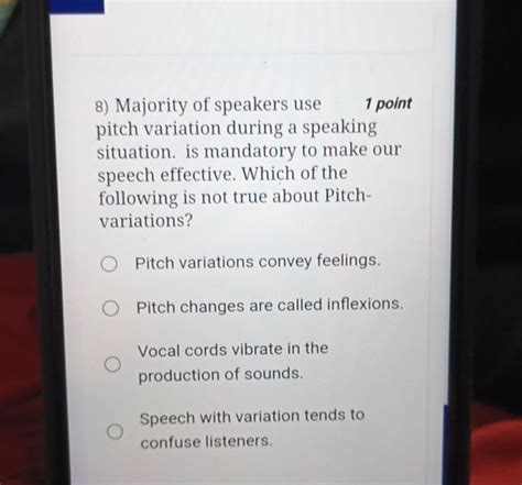 Pitch Variation Is The Example Of Which Communication