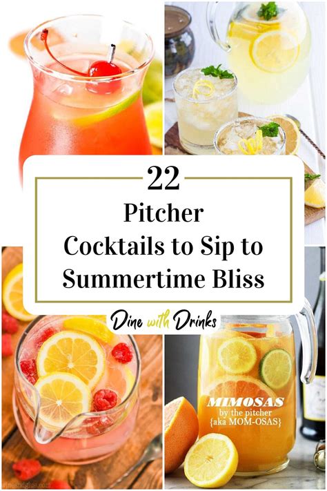 Pitcher Drinks For Bbq