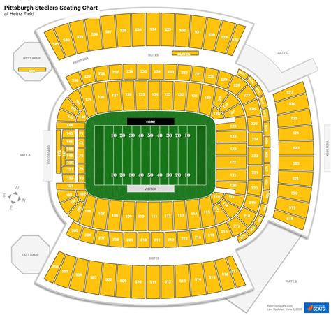 pittsburgh steelers stadium map