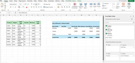 Pivot Table Excel Exercises